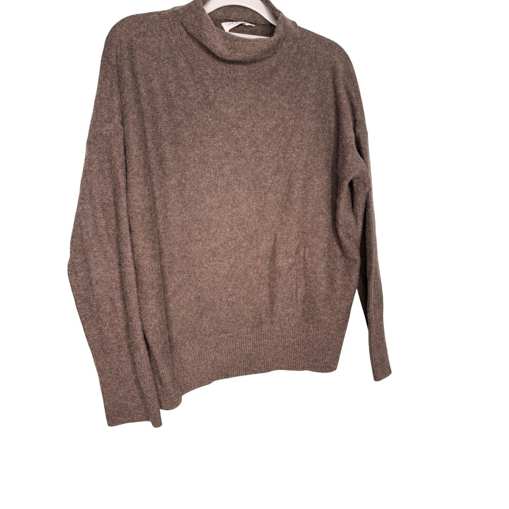 The‎ Reset R Label brown cowl neck cashmere wool blend sweater